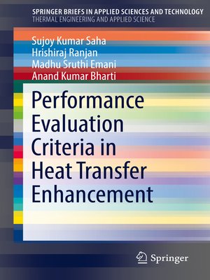 cover image of Performance Evaluation Criteria in Heat Transfer Enhancement
